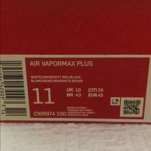 Air Vapormax Plus size 11